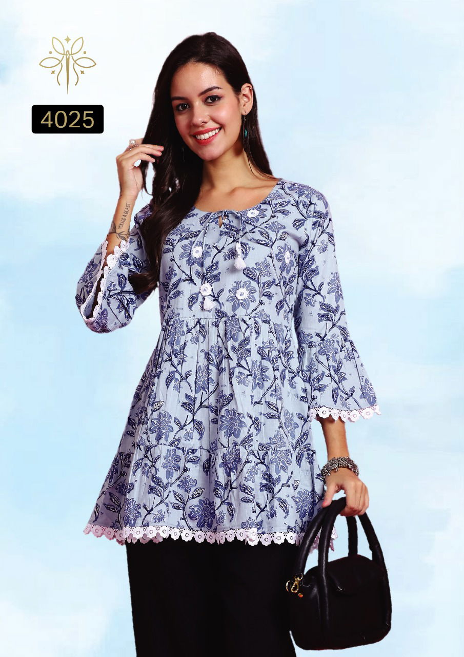 Vamika By Rajnandini Pure Cotton Printed Wholesale Ladies Top Suppliers In Mumbai